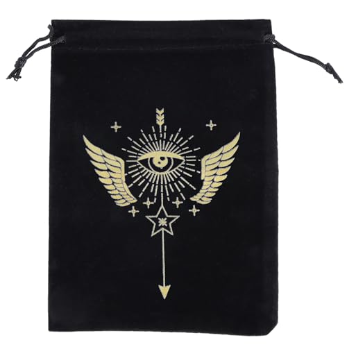 AYPOHU Brettspielkarten Paket Mit Kordelzug Aufbewahrungstasche Hexen Wahrsagerei Kristall Verpackungsbeutel Geschenktasche Tarot Tragetasche von AYPOHU