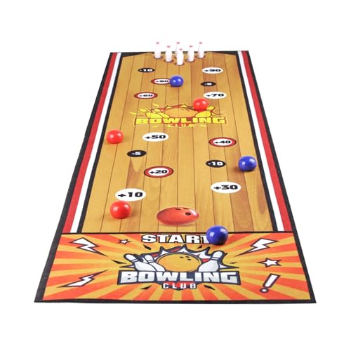 AYPOHU Interaktives Tischspiel Set Für Den Innenbereich: Curling Basketball Fußball Bowling Brettspiel Für Kinder Unterhaltungsspielzeug von AYPOHU