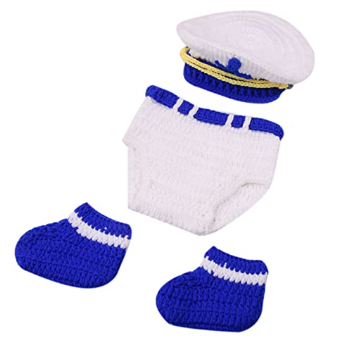 AYPOHU Neugeborene Babykleidung Mädchen Jungen Häkelstrickkostüm Fotofotografie Requisiten Zubehör Tolles Showet Geschenk von AYPOHU