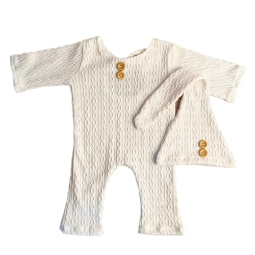 AYPOHU Set Neugeborene Musselin Mütze Ärmel Overalls Requisiten Baby T Shirt Weihnachtskostüm Jungen Mädchen von AYPOHU