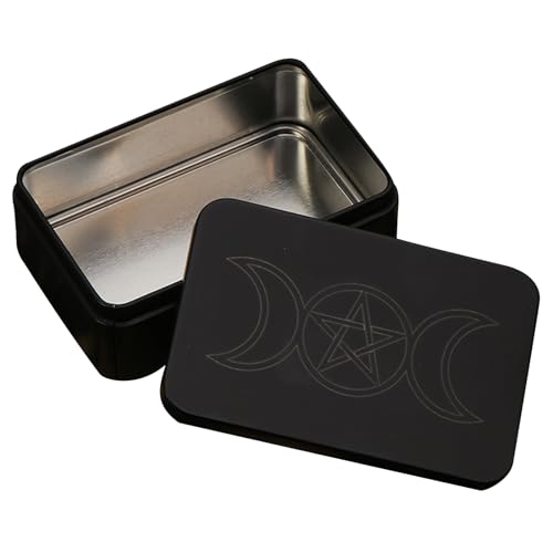 AYPOHU Spielkarten Box Aus Metall Spielkarten Tarot Behälter Aufbewahrungskoffer Verpackungsbox Spielkarten Box Leere Süßigkeiten Aufbewahrungsbox Tarat Kartenetui von AYPOHU