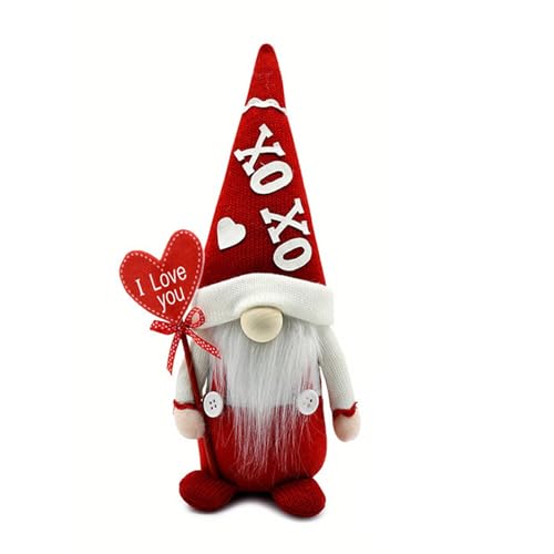 AYPOHU Valentinstag Zwergpuppen Tomte Schwedischer Nisse Skandinavischer Dekorationszwerg (Valentinstagspielzeug) von AYPOHU