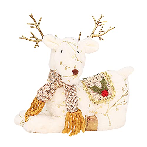 AYPOHU Weihnachts Plüsch Rentier Mit Mistelpuppe Winter Elch Wunsch Für Dezember Schnee Weihnachtsdekoration Für Die Einweihungsfeier von AYPOHU