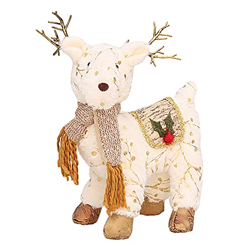 AYPOHU Weihnachts Plüsch Rentier Mit Mistelpuppe Winter Elch Wunsch Für Dezember Schnee Weihnachtsdekoration Für Die Einweihungsfeier von AYPOHU