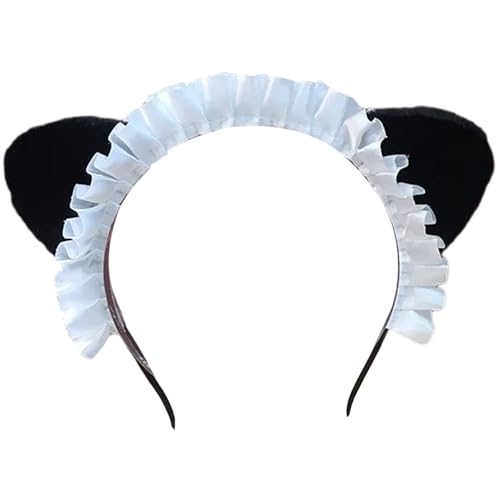 Anime Ohr Stirnband Halloween Maid Hairhoop Rolle Spielen Requisiten Hairdband Kostüm Zubehör Cosplay Kopfbedeckungen von AYPOHU