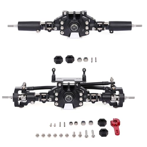 Fernbedienung Auto Zubehör Vorne Hinten Metall Achsen Modell Auto Zubehör Für SCX10 90046 1/10 Crawler von AYPOHU