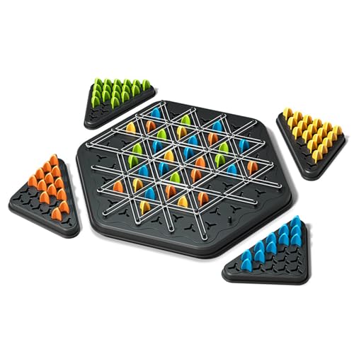 AYPOHU Triggle Gummiband Spielkette Dreieckiges Schachspiel Strategie Brettspiel Party Spielzeug Geschenke Geeignet 2–4 von AYPOHU