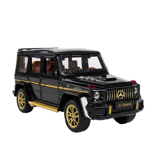 AYUNCAI Autospielzeug Mit Ton Und Licht, Karosserie Aus Zinklegierung, 1:32, Für AMG G63-Automodell, Zurückziehbar(Black) von AYUNCAI