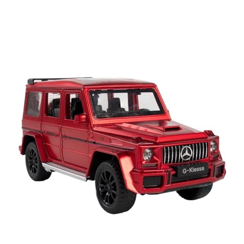 AYUNCAI Autospielzeug Mit Ton Und Licht, Karosserie Aus Zinklegierung, 1:32, Für AMG G63-Automodell, Zurückziehbar(Red) von AYUNCAI