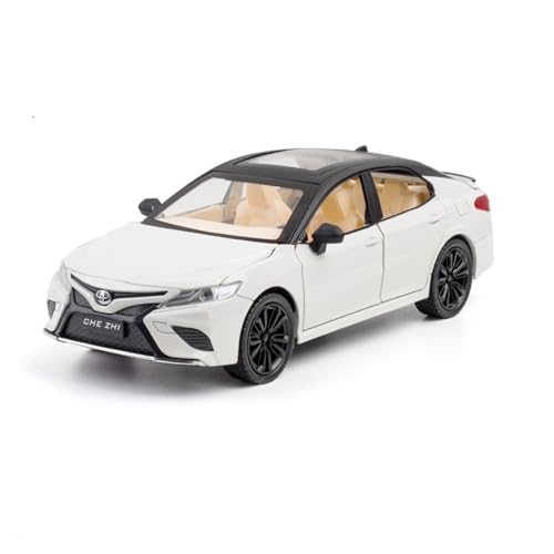 AYUNCAI Autospielzeug Mit Ton Und Licht, Zinklegierungskörper 1:24 Für Camry-Automodell, Zurückziehbar(Yellow) von AYUNCAI