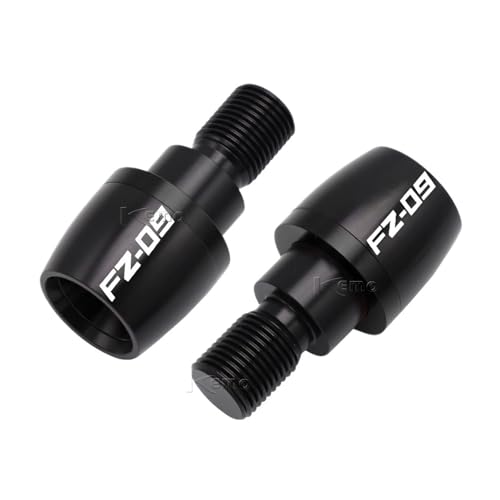 AYUNCAI Für Yamaha FZ09 FZ 09 FZ-09 2014 2015 2016 Motorräder CNC Aluminium Lenker Griffe Stecker Slider Griff Bar Ends(Black) von AYUNCAI