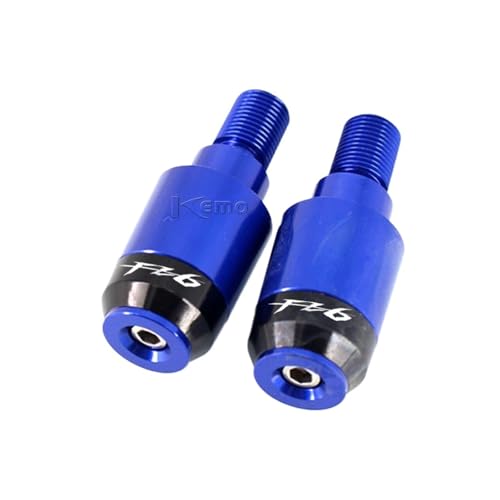 AYUNCAI Für Yamaha FZ6 FAZER FZ6R FZ 6R 2004-2010 2009 2008 Motorrad CNC Endstopfen Slider Motorrad Lenkergriffe Enden Kappen Abdeckung(Blue) von AYUNCAI