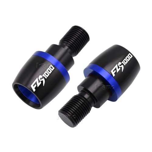 AYUNCAI Für Yamaha FZS1000 FAZER 2001 2002 2003 2004 2005 FZS 1000 Motorräder CNC Aluminium Lenker Griffe Stecker Slider Griff Bar Ends(Blue) von AYUNCAI