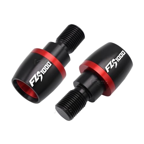 AYUNCAI Für Yamaha FZS1000 FAZER 2001 2002 2003 2004 2005 FZS 1000 Motorräder CNC Aluminium Lenker Griffe Stecker Slider Griff Bar Ends(Red) von AYUNCAI