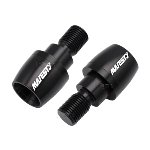 AYUNCAI Für Yamaha Majesty 400 Majesty400 2004-2011 2010 2009 2008 2007 2006 Motorräder Lenker Griffe Stecker Slider Griff Bar Enden(Black) von AYUNCAI