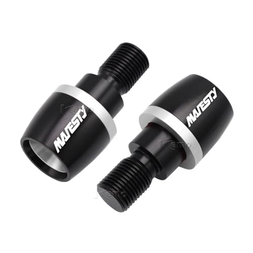 AYUNCAI Für Yamaha Majesty 400 Majesty400 2004-2011 2010 2009 2008 2007 2006 Motorräder Lenker Griffe Stecker Slider Griff Bar Enden(Silver) von AYUNCAI