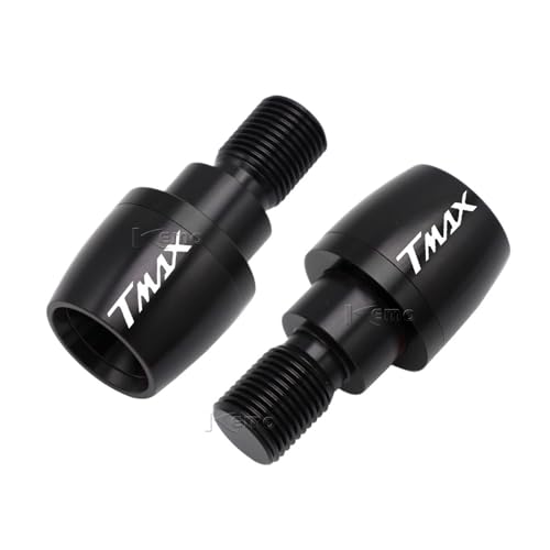 AYUNCAI Für Yamaha TMAX 560 Tech max TMAX560 2020 TMAX 500 530 alle Jahr Motorräder CNC Lenker Griffe Stecker Slider Griff Bar Enden(Black) von AYUNCAI