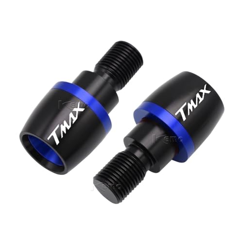 AYUNCAI Für Yamaha TMAX 560 Tech max TMAX560 2020 TMAX 500 530 alle Jahr Motorräder CNC Lenker Griffe Stecker Slider Griff Bar Enden(Blue) von AYUNCAI