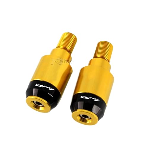 AYUNCAI Für Yamaha YZF-R1 YZFR1 YZF R1 CNC Aluminium Motorrad Zubehör Endstopfen Slider Motorrad Lenkergriffe Enden Kappen Abdeckung(Gold) von AYUNCAI