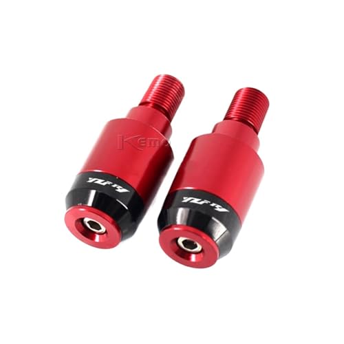 AYUNCAI Für Yamaha YZF-R1 YZFR1 YZF R1 CNC Aluminium Motorrad Zubehör Endstopfen Slider Motorrad Lenkergriffe Enden Kappen Abdeckung(Red) von AYUNCAI