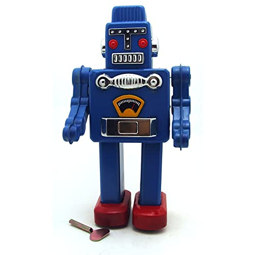 AYUNJIE Blechspielzeug Aufziehspielzeug MS360 Roboter Kreative Geschenke Nostalgischer Vintage Sammlerstück Kindergeschenk für Jungen Mädchen Eltern-Kind-Interaktion (Blau) von AYUNJIE