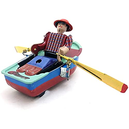 AYUNJIE Boating Wind-up Toys, Nostalgische thematische individuelle Dekorationen, kreative Geschenke, Sammlerstücke Blechspielzeug, geeignet für 3-12 Jahre alte Mädchen und Jungen von AYUNJIE