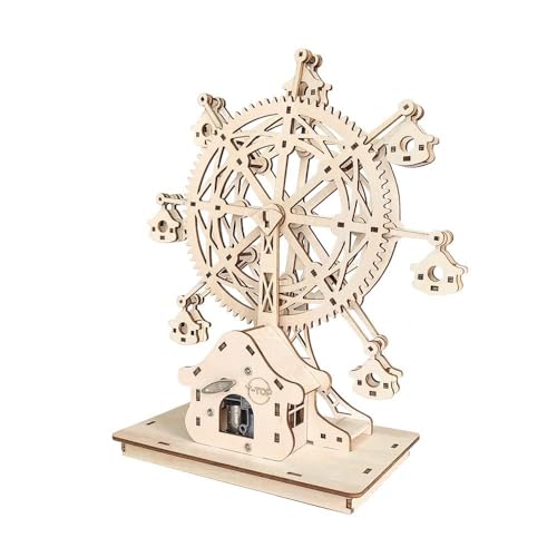 AYUNJIE DIY Musik Rotation Riesenrad Kreative Montage Spielzeug Holz Dreidimensionales Puzzle Kunst Dekoration von AYUNJIE