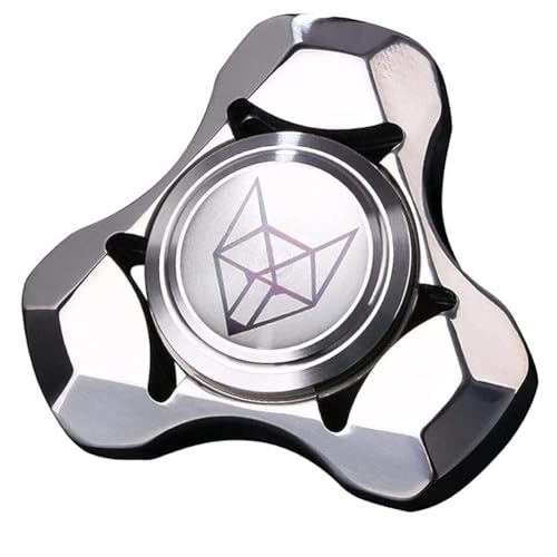 AYUNJIE Fidget Toys, Ghost Fox Edelstahl Finger Spinning Toy, Anti-Angst Fidget Spinner, Relieving Stress, Metall Sensorik Spielzeug für Kinder und Erwachsene von AYUNJIE