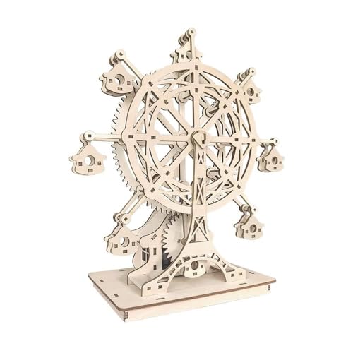 AYUNJIE Handmade DIY Musik rotierenden Riesenrad kreative Montage Spielzeug hölzerne dreidimensionale Puzzle Kunst Ornamente von AYUNJIE