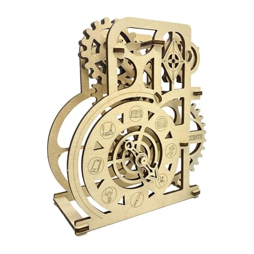 AYUNJIE Handmade Puzzle Spielzeug Kreative Neuheit Spielzeug DIY Lucky Turntable 3D Holzpuzzle von AYUNJIE