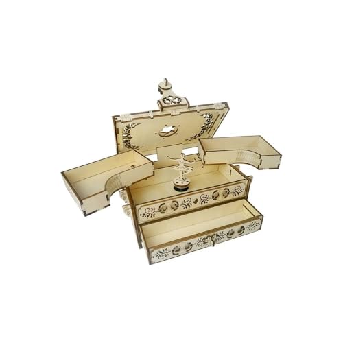 AYUNJIE Hölzerne Dreidimensionale Puzzle Retro-Schmuck-Boxen, Hand Gespleißt Geschenke, Puzzle Kreative Musik-Boxen von AYUNJIE