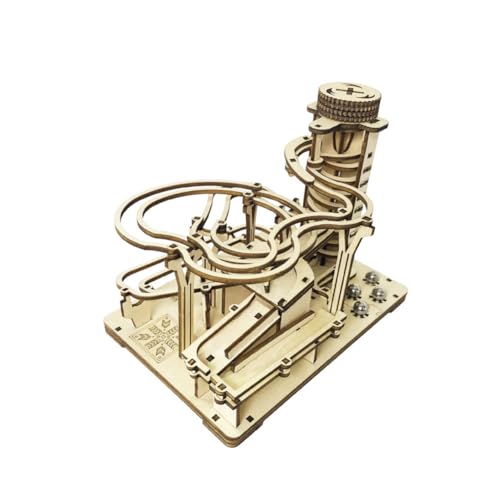 AYUNJIE Holzspurkugel Kreatives 3D Dreidimensionales Puzzle Handkurbel Mechanisches Getriebe Modell Puzzle Montage Geschenk von AYUNJIE