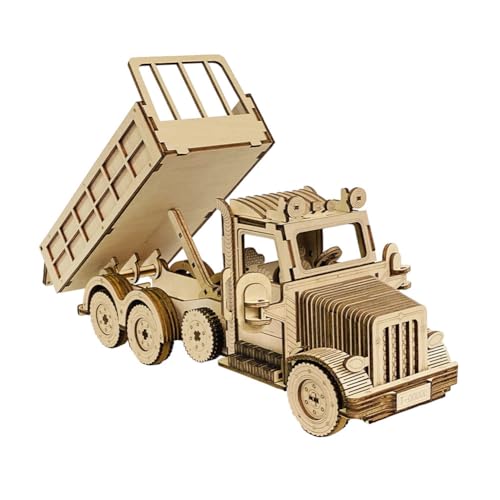 AYUNJIE Kinder Pädagogische 3D Puzzle Spielzeug Auto Hölzerne 3D Puzzle DIY Spleißen American Truck Modell Kinder Handbuch Montage Geschenk von AYUNJIE