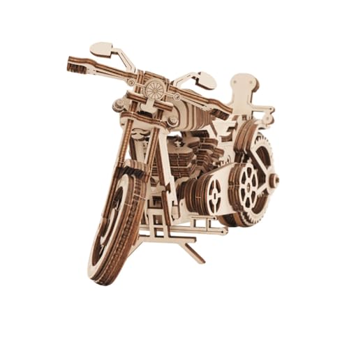 AYUNJIE Kinder Pädagogische Hand Zusammengebaut Off-Road-Motorrad-Modell Hölzerne 3D-Puzzle Retro Spielzeug Auto Kreative Ornament Geschenk von AYUNJIE