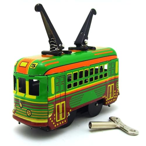 AYUNJIE Kinder Zinn Spielzeug Vintage MS252 Tram Tin Wind Up Spielzeug kreative Sammlung Spielzeug Persönlichkeit dekorative Kinder Geschenk für Jungen Mädchen Eltern-Kind-Interaktion von AYUNJIE