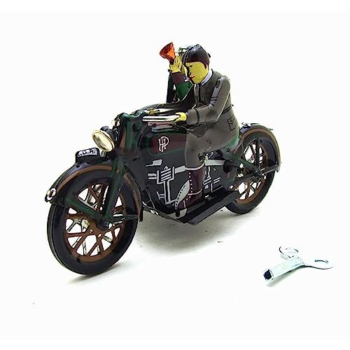 AYUNJIE Kinder Zinn Spielzeug Vintage MS804 Zinn 3-Rad-Motorrad Wind Up Spielzeug Nostalgisches Thema Personalisierte Ornamente Sammlerstück Geschenk von AYUNJIE