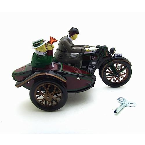 AYUNJIE Kinder Zinn Spielzeug Vintage MS804 Zinn 3-Rad-Motorrad Wind Up Spielzeug Nostalgisches Thema Personalisierte Ornamente Sammlerstück Geschenk von AYUNJIE