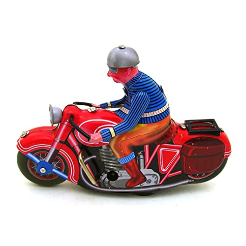 AYUNJIE MS368 Iron Single Motorrad Wind Up Toy Tin Toy Nostalgisches Thema Vintage Sammlerstück Kinder Geschenk für Jungen Mädchen Eltern-Kind-Interaktion von AYUNJIE