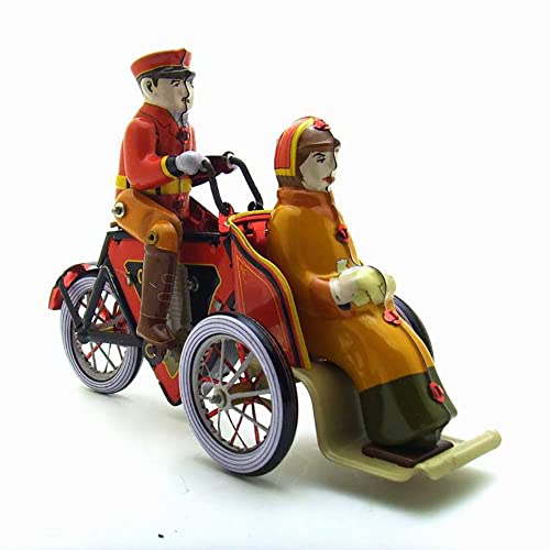 AYUNJIE Retro-Spielzeug zum Aufziehen, 471, menschliches Dreirad, Blechspielzeug, kreative Requisiten, Vintage-Sammlerstück, Kindergeschenk für Jungen und Mädchen von AYUNJIE