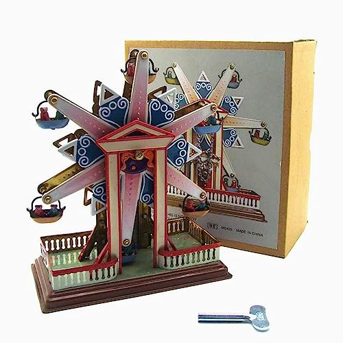AYUNJIE Retro Toys Wind Up Toy 435 Riesenrad Zinn Spielzeug personalisiert Vintage Sammlerstück Kinder Geschenk für Jungen Mädchen Eltern-Kind-Interaktion von AYUNJIE