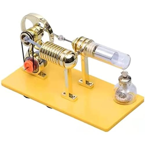 AYUNJIE Stirling Engine Model Kit, Gamma Sterling Engine Generator Modell, Bildung Assemble Creative, Geschenk für Erwachsene und Kinder von AYUNJIE