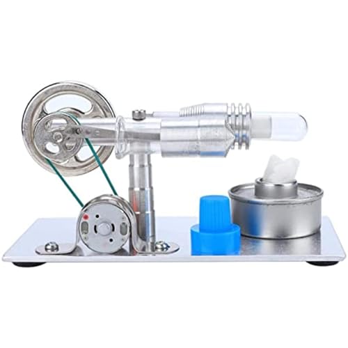 AYUNJIE Stirling Physics Model, Mini Stirling Engine, Mini Power Generator, Safe Practical Simple Operation Powerful Engine Sturdy for Physical/Mechanical Learning von AYUNJIE