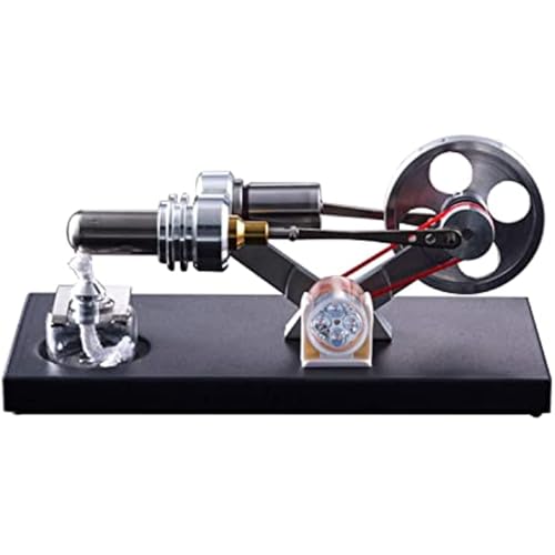 AYUNJIE Stirlingmotor Modellbausatz, Heißluft Stirlingmotor Motormodell DIY Bausatz Elektrizitätsgenerator Physik Lernspielzeug Unterricht, Geschenk für Erwachsene und Kinder von AYUNJIE