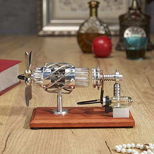 AYUNJIE Swashplate Stirling Motor Modell Stirling Interne Verbrennung Motor Wissenschaft Lehre Geburtstag Geschenk Büro Dekoration Spielzeug (Quarzglas) von AYUNJIE