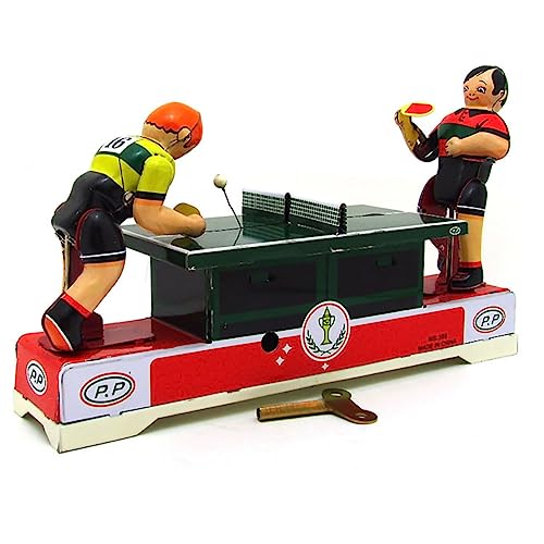 AYUNJIE Tin Tischtennisspieler Vintage Wind-up Spielzeug Retro Tin Spielzeug Sammlerstück Kinder Geschenk für Jungen Mädchen Eltern-Kind-Interaktion von AYUNJIE