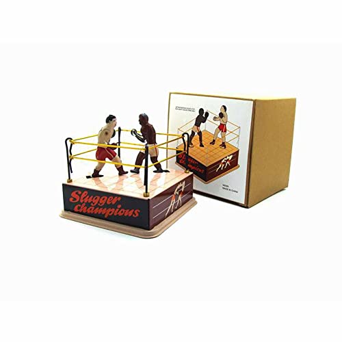 AYUNJIE Tin Toy MS381 Boxing Toy Wind Up Toy Nostalgisches Thema Personalisierte Dekoration Vintage Sammlerstück Kinder Geschenk für Jungen Mädchen Eltern-Kind-Interaktion von AYUNJIE