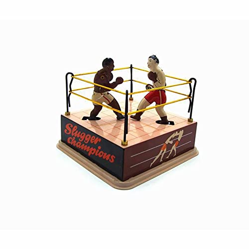 AYUNJIE Tin Toy MS381 Boxing Toy Wind Up Toy Nostalgisches Thema Personalisierte Dekoration Vintage Sammlerstück Kinder Geschenk für Jungen Mädchen Eltern-Kind-Interaktion von AYUNJIE