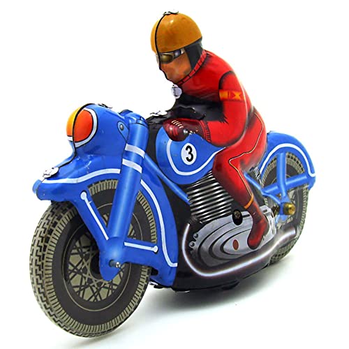 AYUNJIE Tin Toy MS395 Wind Up Toy Tin Motorrad Nostalgisches Thema Persönlichkeit Dekoration Kreatives Geschenk Retro Spielzeug Vintage Sammlerstück Kinder Geschenk von AYUNJIE