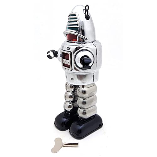 AYUNJIE Tin Toy MS430 Wind Up Toy Fencing Robot Adult Collection Toy Fotografie Requisiten Kreative Geschenke Vintage Sammlerstück Kinder Geschenk (Silber) von AYUNJIE