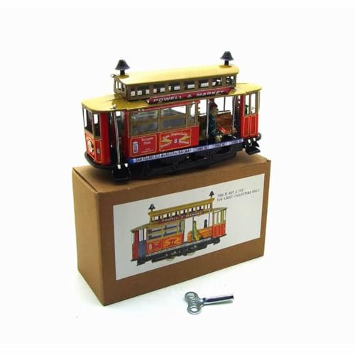 AYUNJIE Tin Toy MS639 Los Angeles Tram Collection Wind-up Toy Home Decoration Geschenk für Jungen Mädchen Eltern-Kind-Interaktion von AYUNJIE